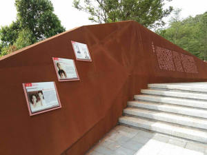 江北耐候钢挡土墙